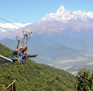 Zip flyer in Pokhara